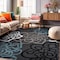 World Rug Gallery Contemporary Modern Floral Flowers 3'3'' x 5' Gray 108D.GRAY3X5 - alternate 1